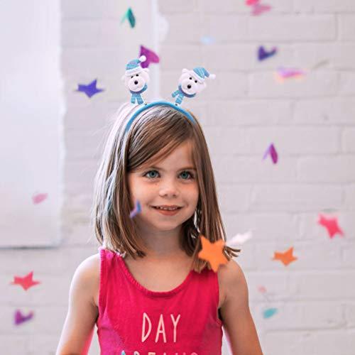 minkissy Minkissy Christmas Headbands Boppers, 6pcs Christmas Hair Bands Head Boppers Snowman Santa Claus Reindeer Headband for Christmas Party