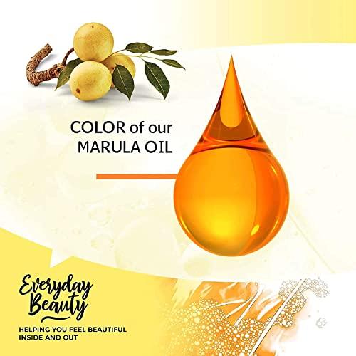 Everyday Beauty Helping You Feel Beautiful Inside Marula Oil - 100% Pure Extra Virgin Unrefined Luxury Facial Oil 16oz - Cold Pressed & All Natural for Face, Skin and Hair - DIY Cosmetics - Premium Quality Bulk Price