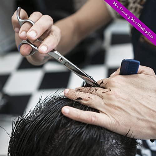 COOLALA COOLALA Stainless Steel Hair Cutting Scissors 6.5 Inch Hairdressing Razor Shears Professional Salon Barber Haircut Scissors, One Comb Included, Home Use for Man Woman Adults Kids Babies