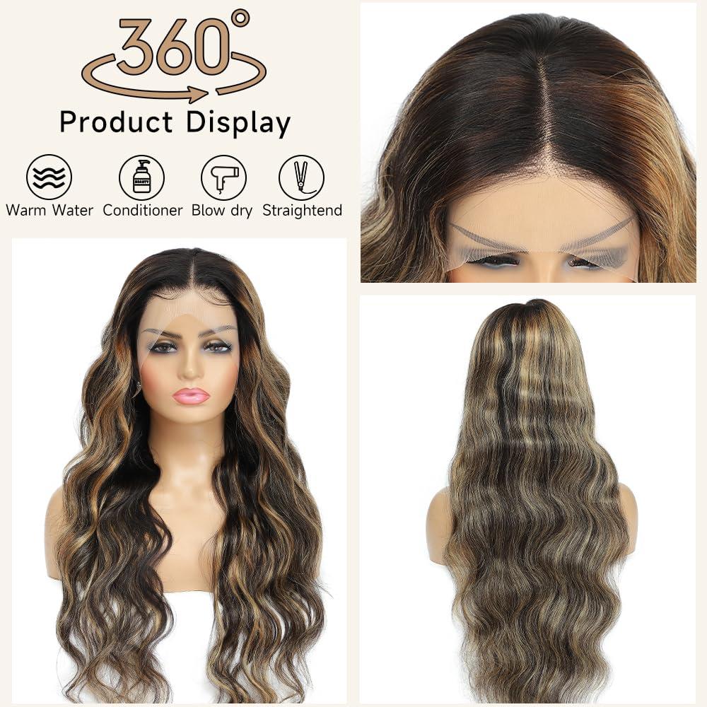 Avolo Avolo Pink Lace Front Wig Human Hair Pre Plucked 13x4 Colored Pink Human Hair Lace Front Wigs Body Wave 180% Density Frontal Wigs Human Hair Pink Wig Human Hair 26 Inch