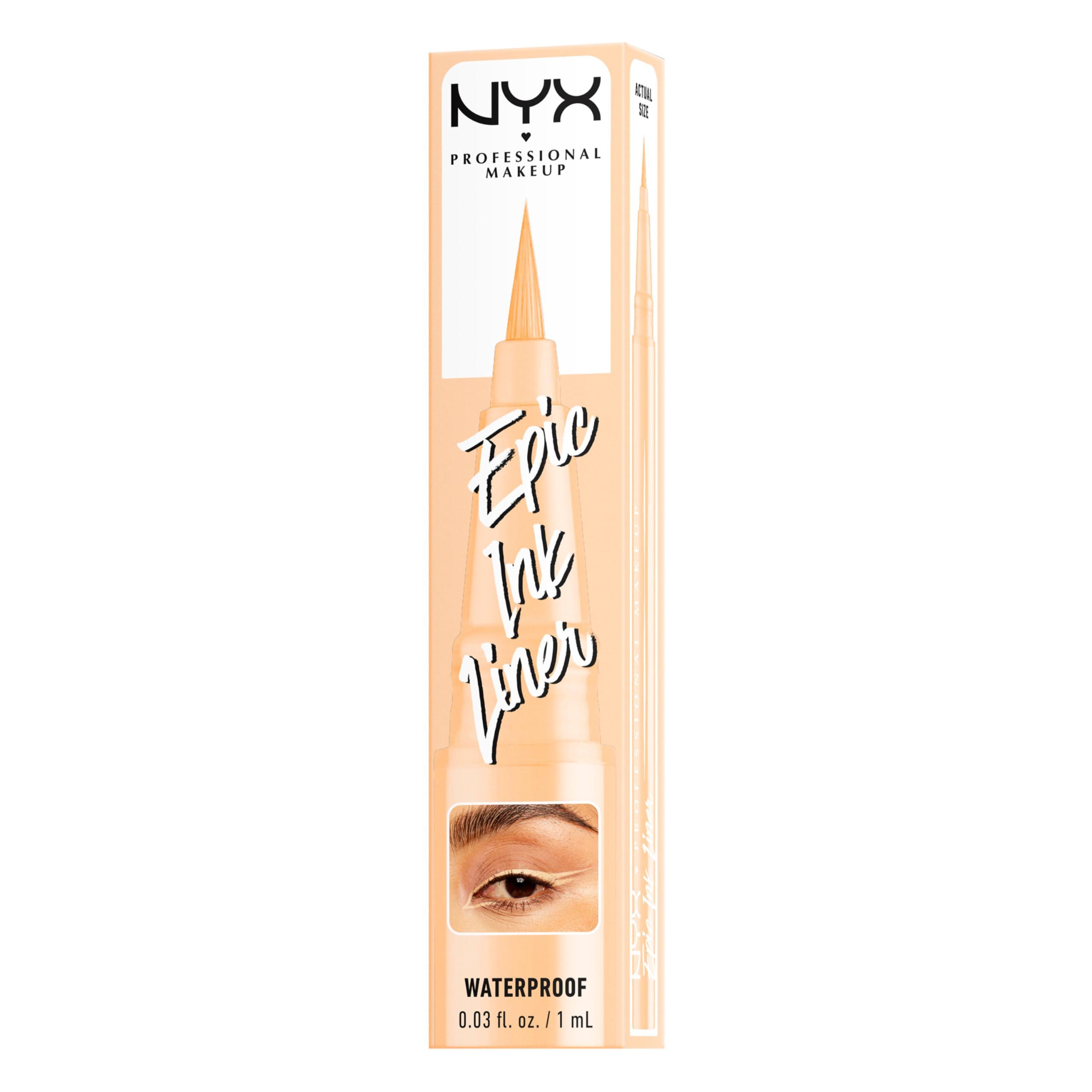 NYX PROFESSIONAL MAKEUP NYX PROFESSIONAL MAKEUP Epic Ink Liner, Waterproof Liquid Eyeliner with Vegan Formula - Marshmallow (Cream Matte)