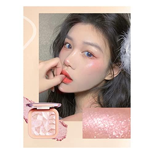 ELLESY ELLESY Highlighter Makeup Palette Long Lasting Face Highlighter Powder Shimmer Highlight Palette Suit All Skin Tones-RAINBOW GLOW