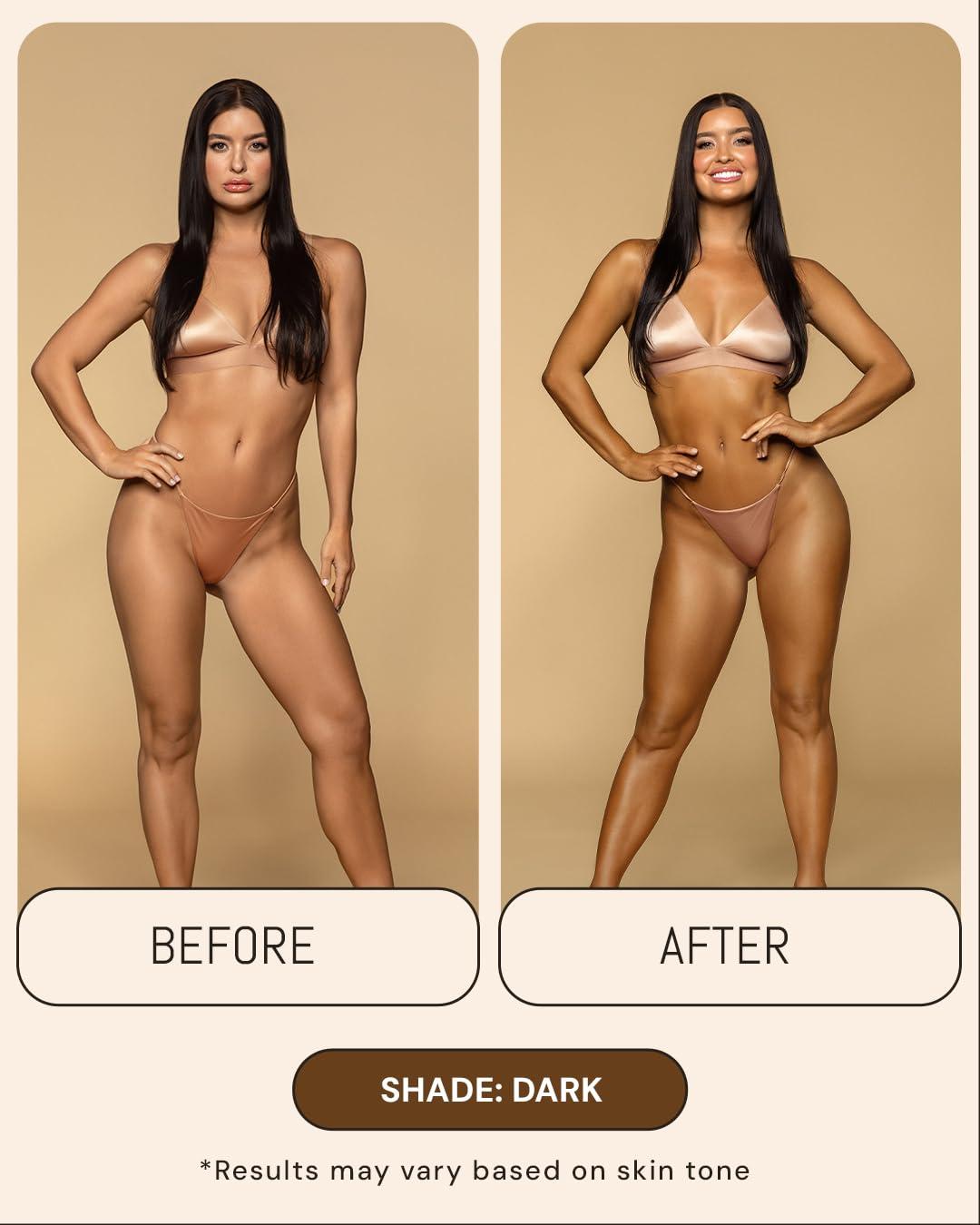 Peta Jane Dark Tanning Mousse 7oz - Sunless Self-Tanner for a Natural, Streak-Free, Organically Derived, Lightweight & Fast Absorbing, Non-Sticky, For All Skin Types, Vegan & Cruelty-Free