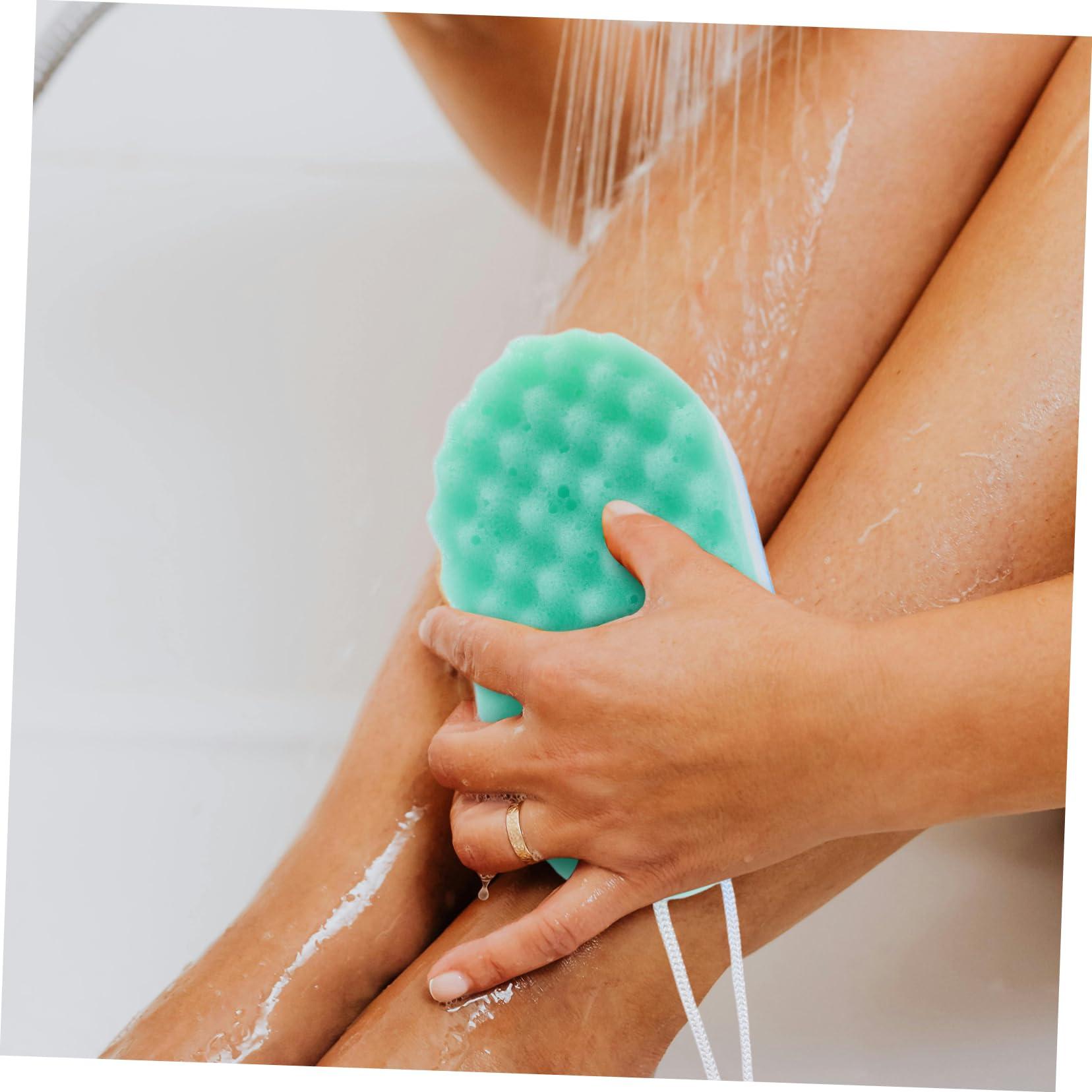 FOMIYES FOMIYES Shower Sponge Double Sided Bath Sponges for Shower Wavy Sponge Cleaning Body Scrubber Soft Gentle Skin Scrubber