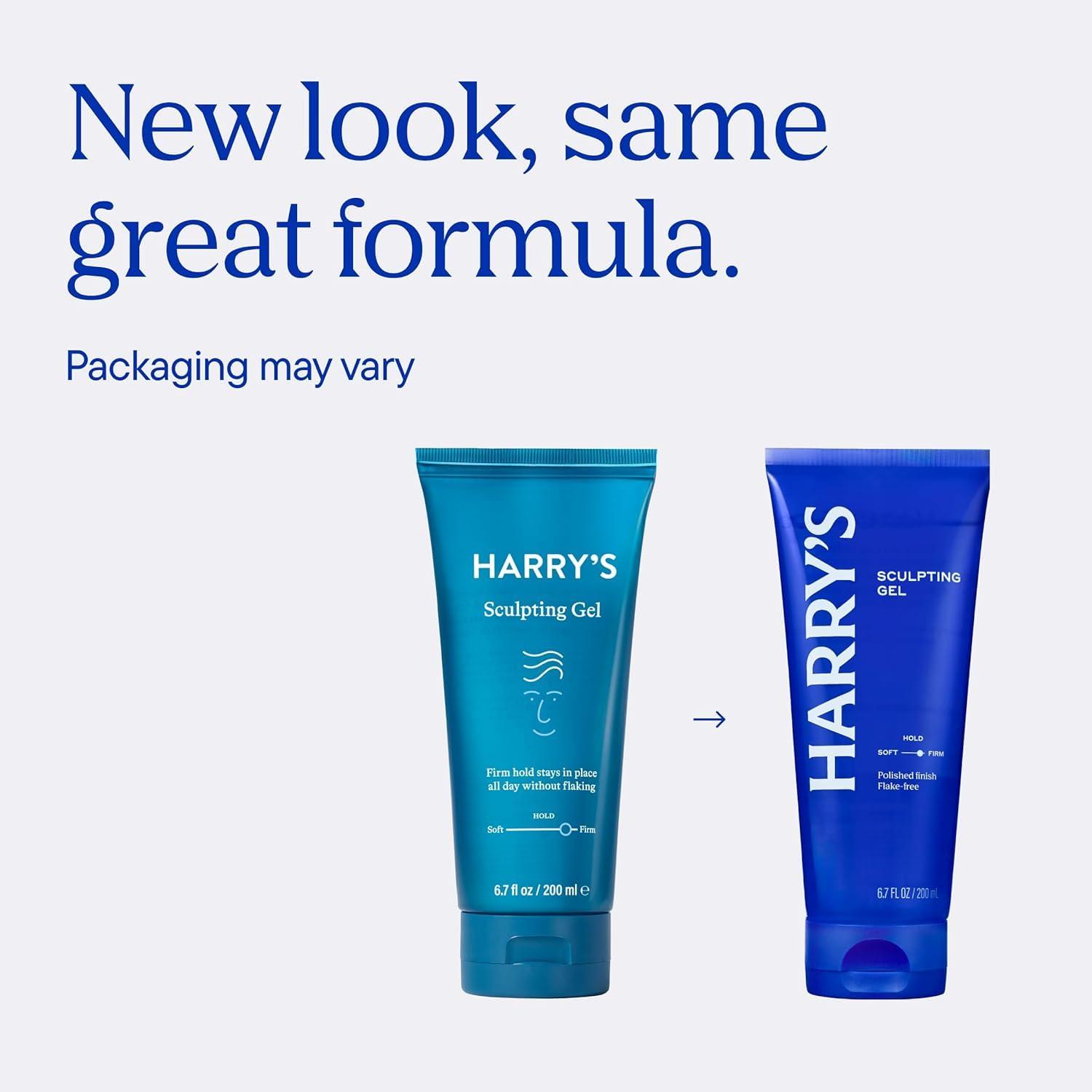 Harry's Harry\'s Hair Gel for Men, Hair Gel with Firm Hold & Polished Finish, 6.7 Fl Oz, 3 Pack