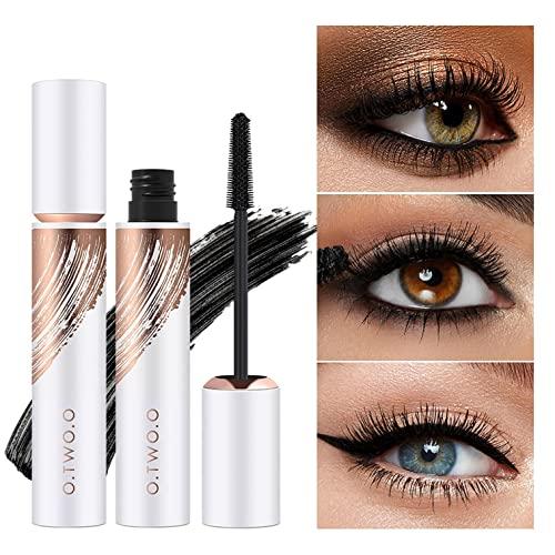 Xiahium 4D Silk Fiber Mascara Waterproof Long Lasting Thicking Lenghting Curling Quick-drying Smudge Proof Glamour Eye Lash Makeup