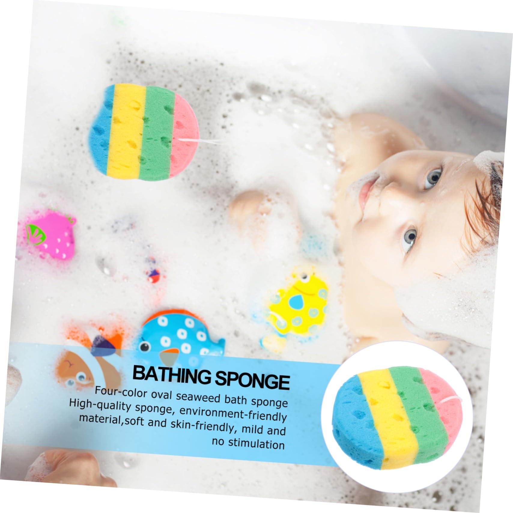 FOMIYES FOMIYES Body Sponges for Shower 12 Pcs Seaweed Bath Sponge Loofah Back Scrubber Cleaning Supplies African Exfoliating Net Sponge Scrubbers Natural Sea Sponge Bath Exfoliating Sponge Baby Tool Body