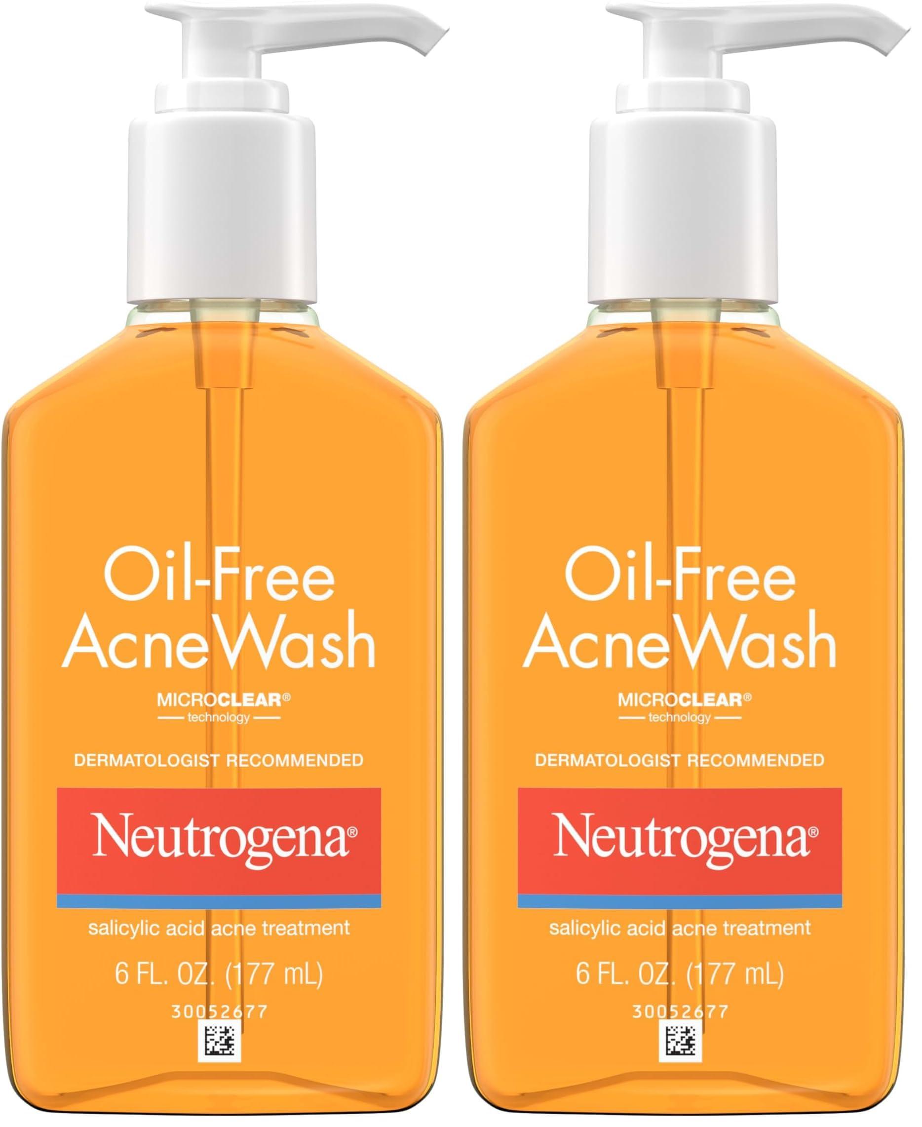 Neutrogena Neutrogena Oil-Free Acne Wash, 6 Fluid Ounce (Pack of 2)