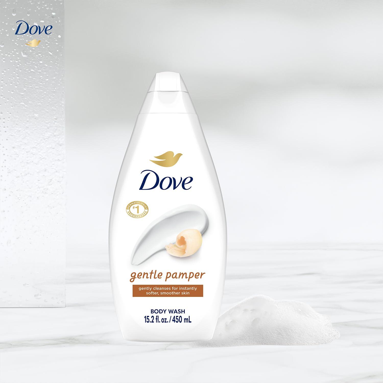 Dove Dove Body Wash, Gentle Pamper 3-Pack  Soothing Moisturizing Cleanser for Soft Skin, 15.22 Oz Ea
