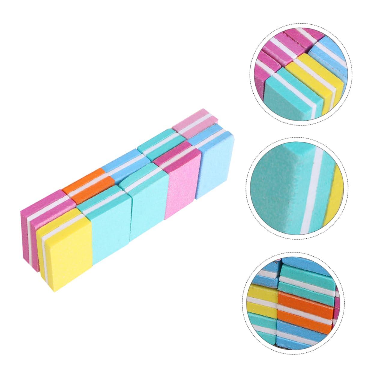 MERRYHAPY MERRYHAPY 30 Pcs Small Square Sanding Nail Buffer Nail File Buffing Sanding Block Buffing Sanding Kit Grit Nail File Nail Files Kit De Manicura Nail Buffers Pedicure Tools