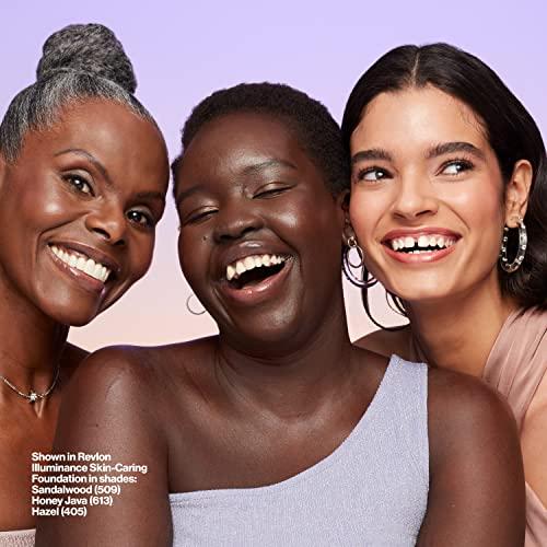 REVLON Revlon Illuminance Skin-Caring Liquid Foundation, Hyaluronic Acid, Hydrating and Nourishing Formula with Medium Coverage, 301 Cool Beige, 1 fl oz