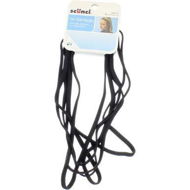 Scunci Scunci No Damage Headbands, Black, 0.8 Ounce