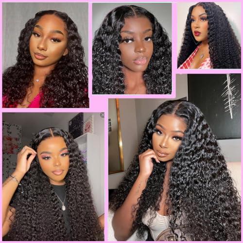 Uesoels Deep Wave Human Hair Bundles 30 Inch Bundles Human Hair Brazilian Virgin Weave Bundles Human Hair Unprocessed Brazilian Virgin Weave Bundles