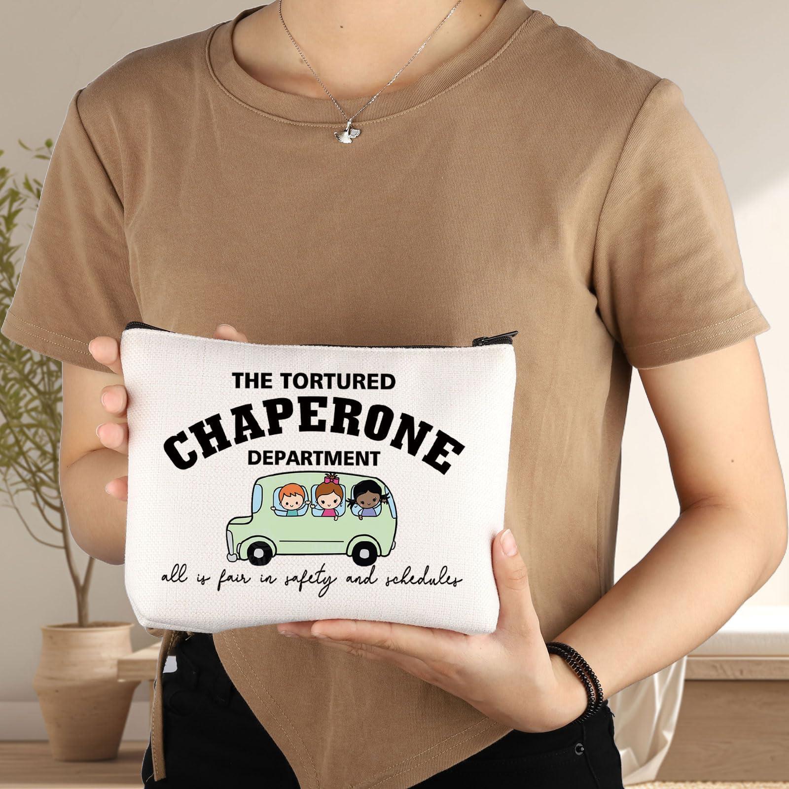G2TUP G2TUP Field Trip Chaperone Makeup Bag Chaperone Gifts Tortured Chaperone Department Gifts Chaperone Squad Bag (Chaperone)
