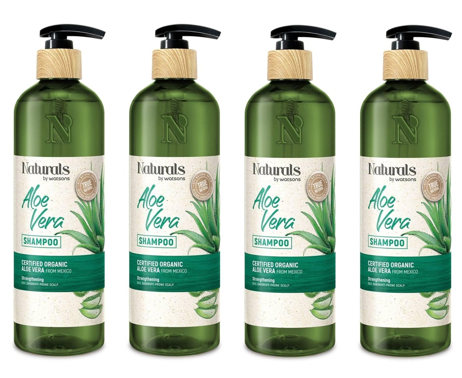 Naturals By Watsons Naturals By Watsons True Natural Aloe Vera Shampoo 16.56 Fl Oz. (Pack of 4)