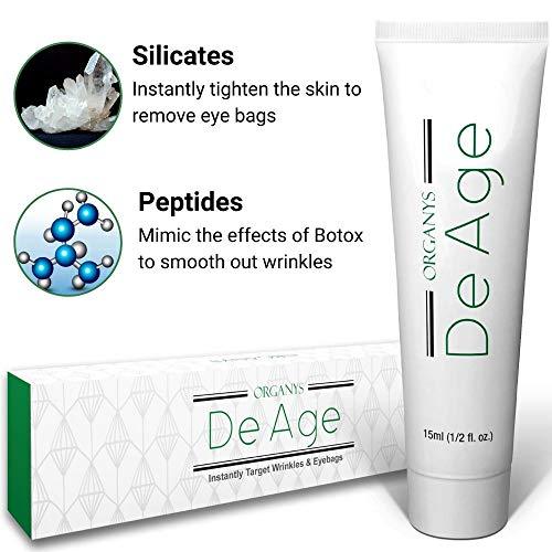 Organys Organys DeAge Instant Eye Bag & Wrinkle Remover. In 2 Minutes Greatly Reduces Under Eye Puffiness Dark Circles Fine Lines Crow’s Feet - Immediately. Long lasting. Anti Aging Facelift In A Tube