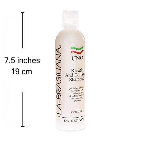 La-Brasiliana La-Brasiliana Uno Keratin and Collagen Shampoo, 8.45 fl.oz.