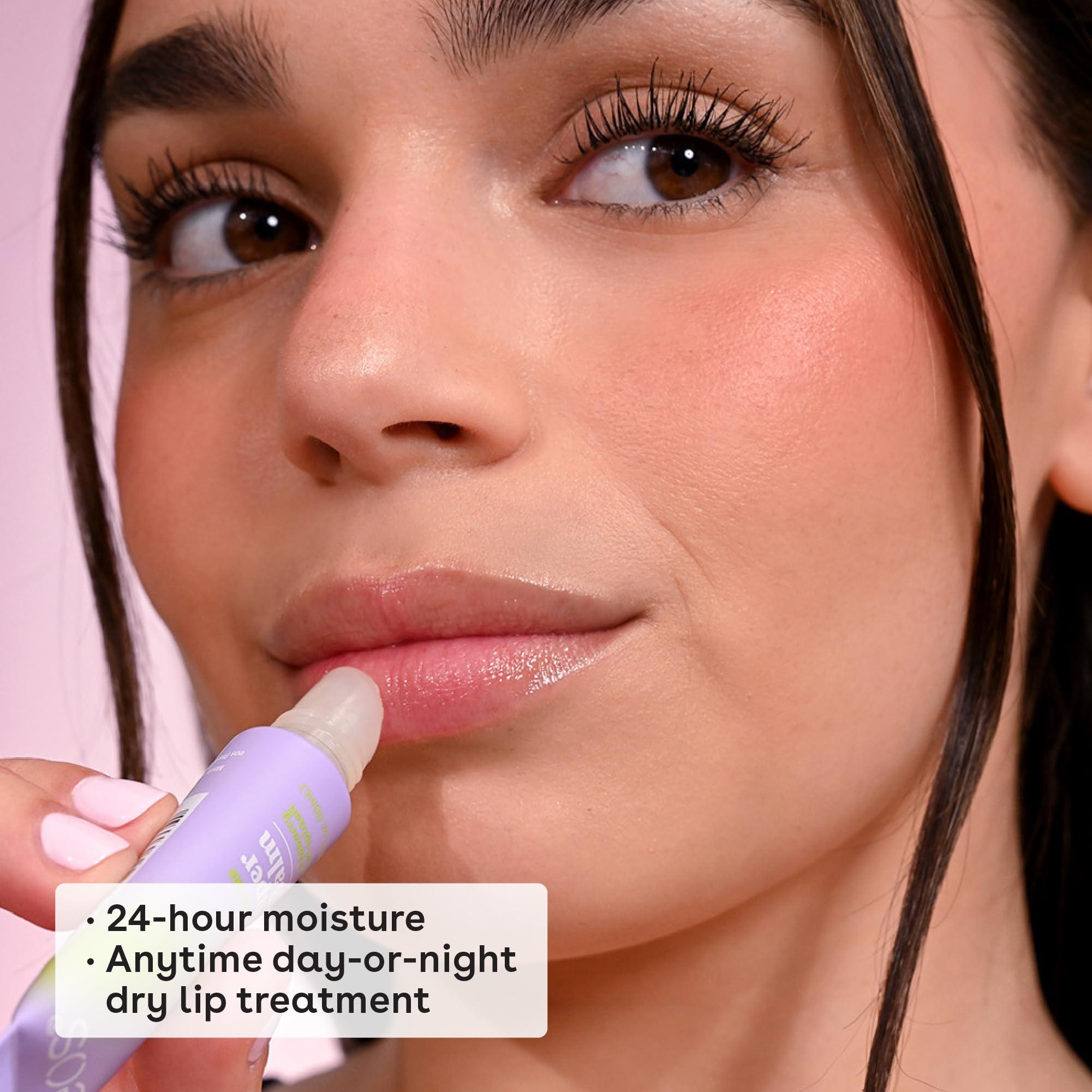 eos eos 24H Moisture Super Balm- Birthday Cake, Lip Mask, Day or Night Lip Treatment, Made for Sensitive Skin, 0.35 fl oz, 2-Pack