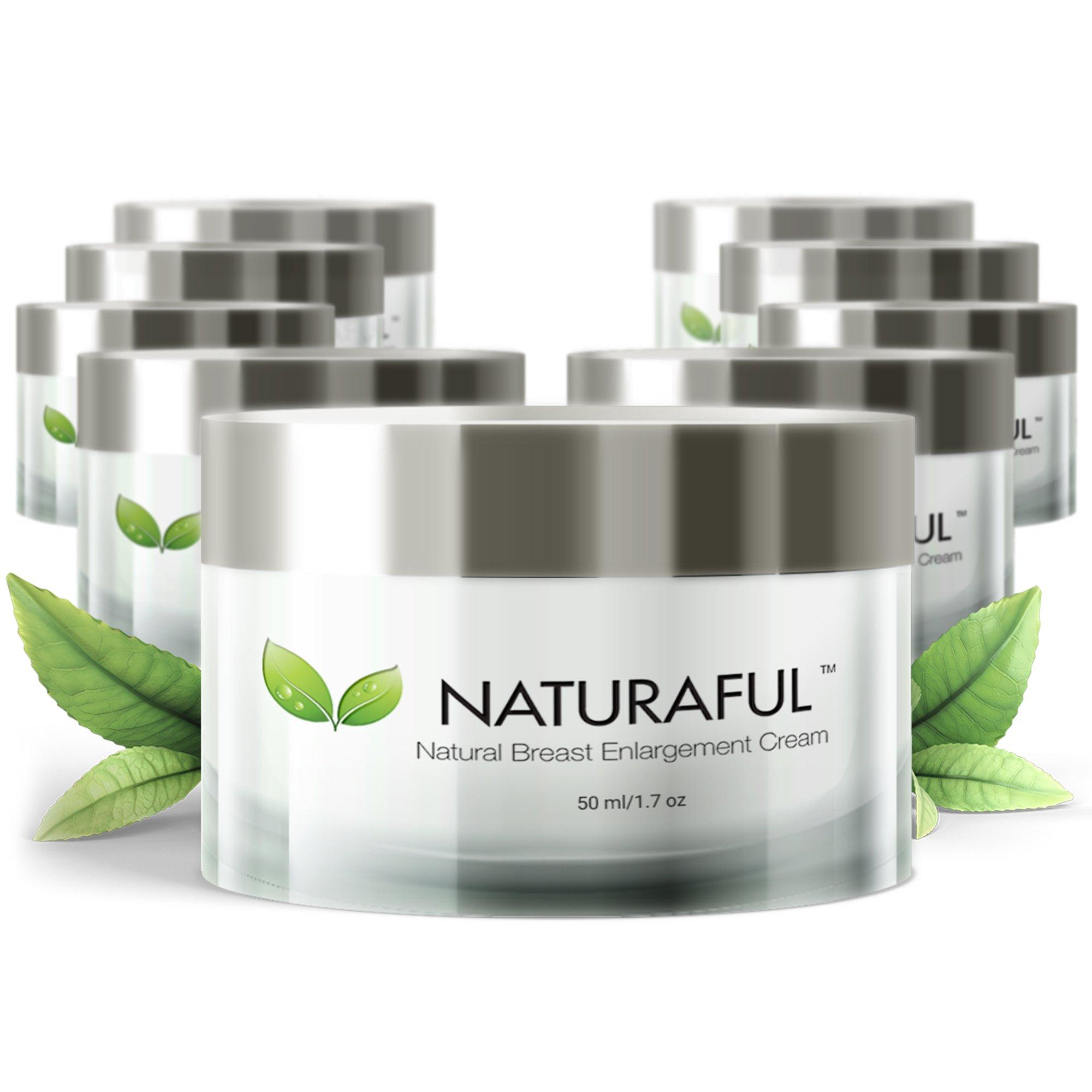 Naturaful NATURAFUL - (9 JAR) ADVANCED Breast Enhancement Cream - Natural Breast Enlargement, Firming and Lifting Cream | Trusted by Over 100,000 Users & Includes Handbook