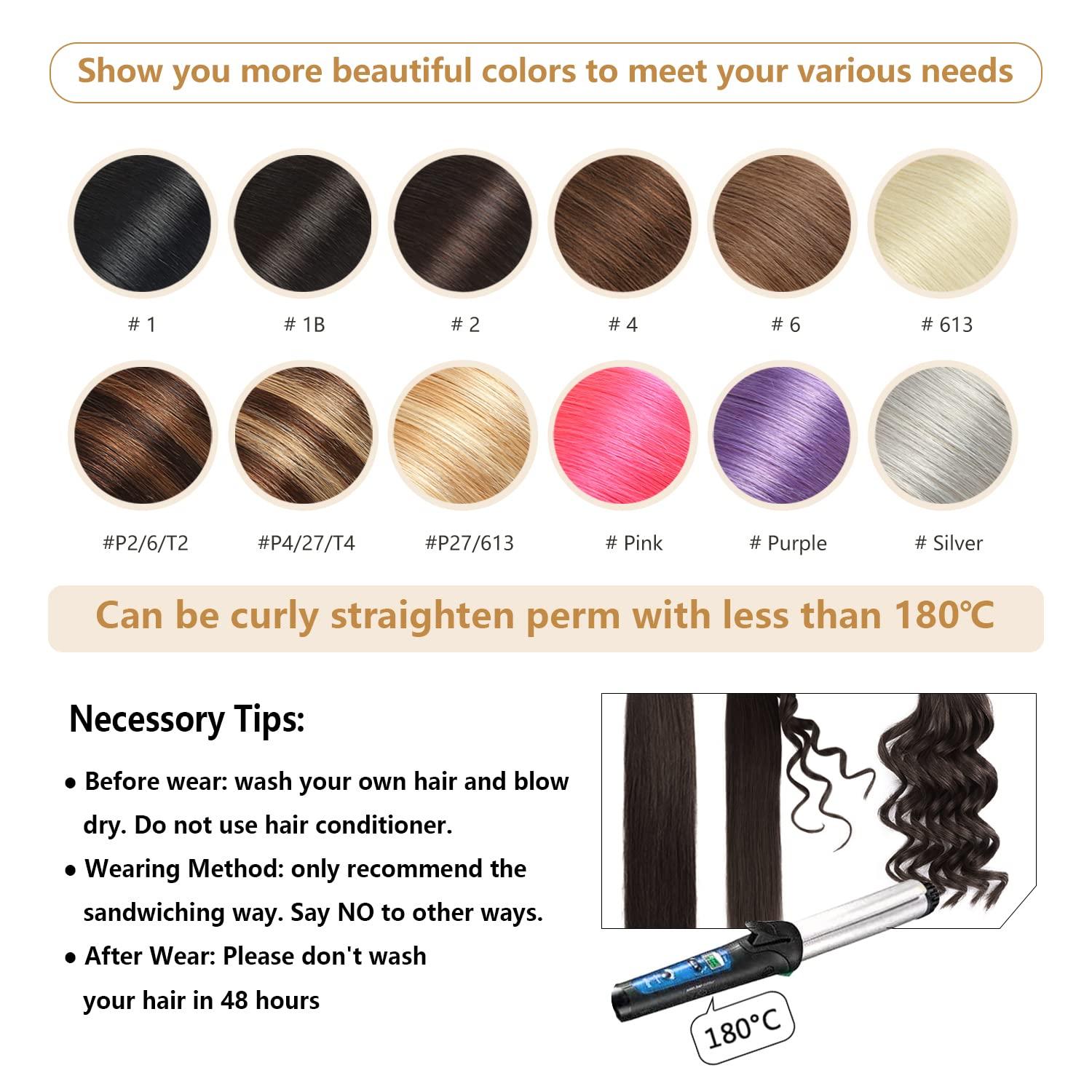 YILITE YILITE Burgundy Tape in Hair Extensions Human Hair,24inch 50g 20Pcs Red Tape in Hair Extensions Remy Human Hair,Seamless Skin Weft 99J Tape ins(24inch 99J)