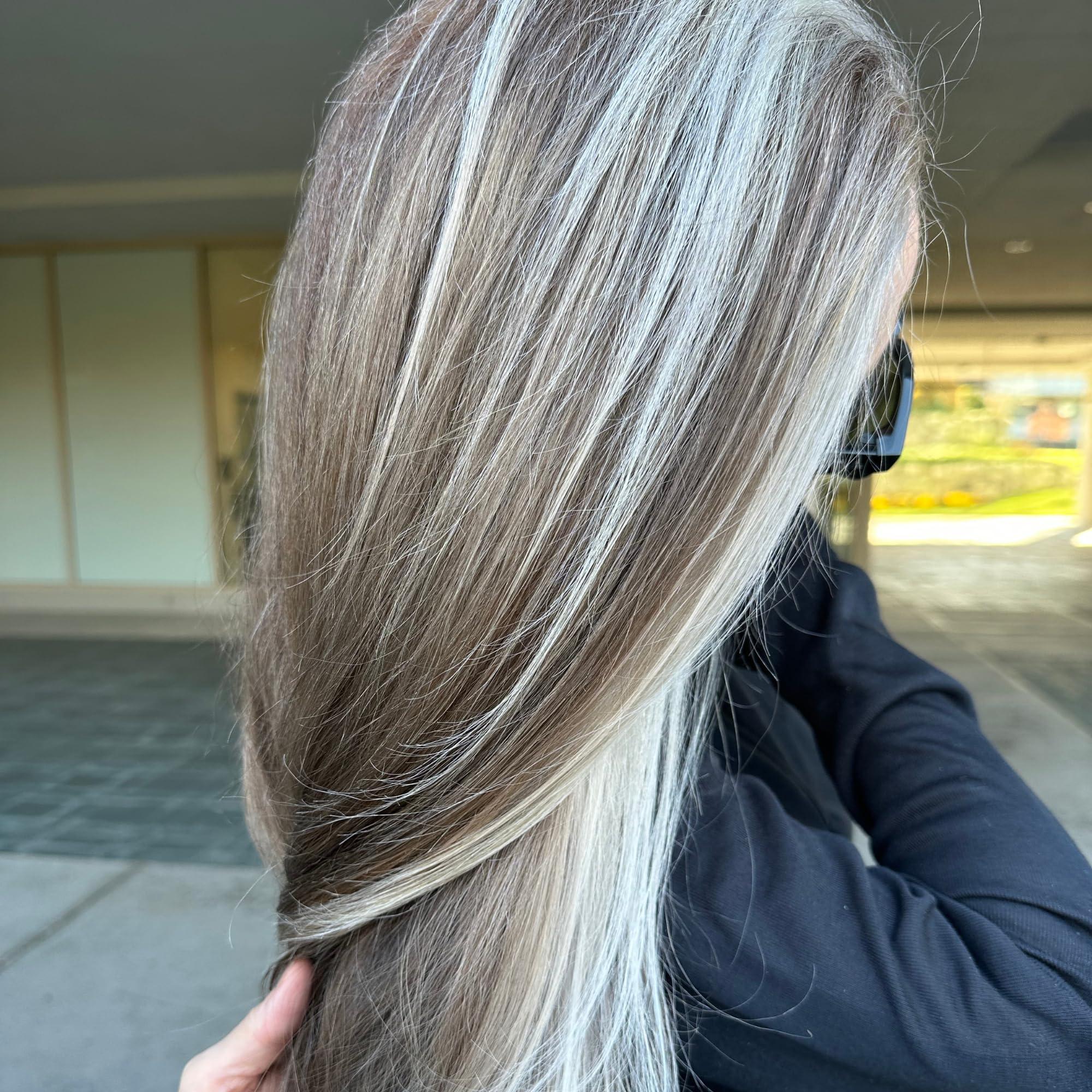 RUSK RUSK Deepshine PlatinumX Shampoo, Gentle Cleansing, Brightening Color Boost for Platinum, Silver, Gray, White, and Blonde Hair, 12 oz.