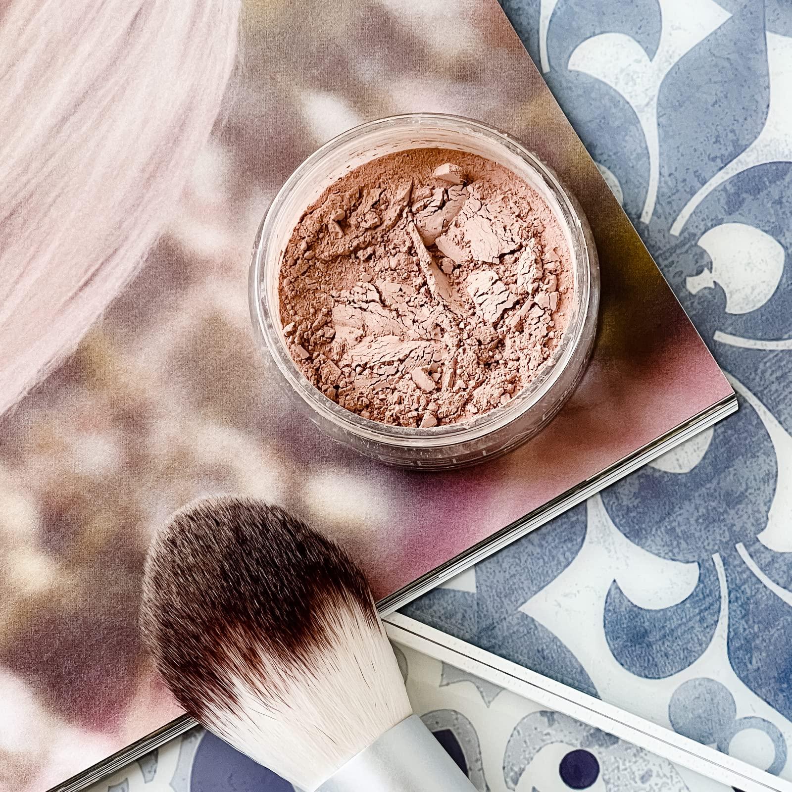 La Bella Donna La Bella Donna Loose Mineral Foundation, Non-Chemical SPF50, Only 4 Ingredients, Reef-Safe, Non-Nano, Natural Mineral Makeup with Sun Protection | 10g | Light Amber