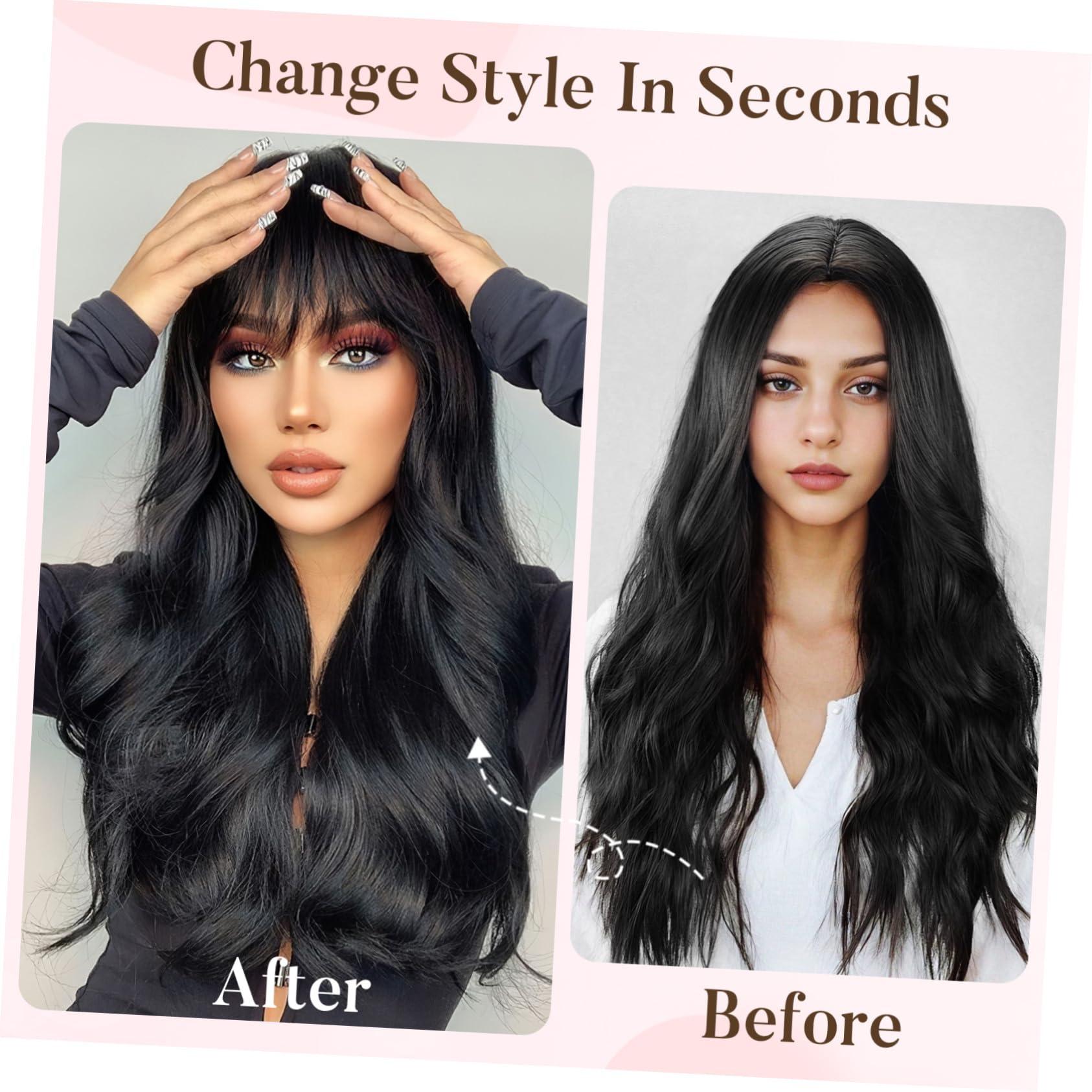 OSALADI Piece Clip in Hair Bangs Hair Extensions Clip in Hair Fringe