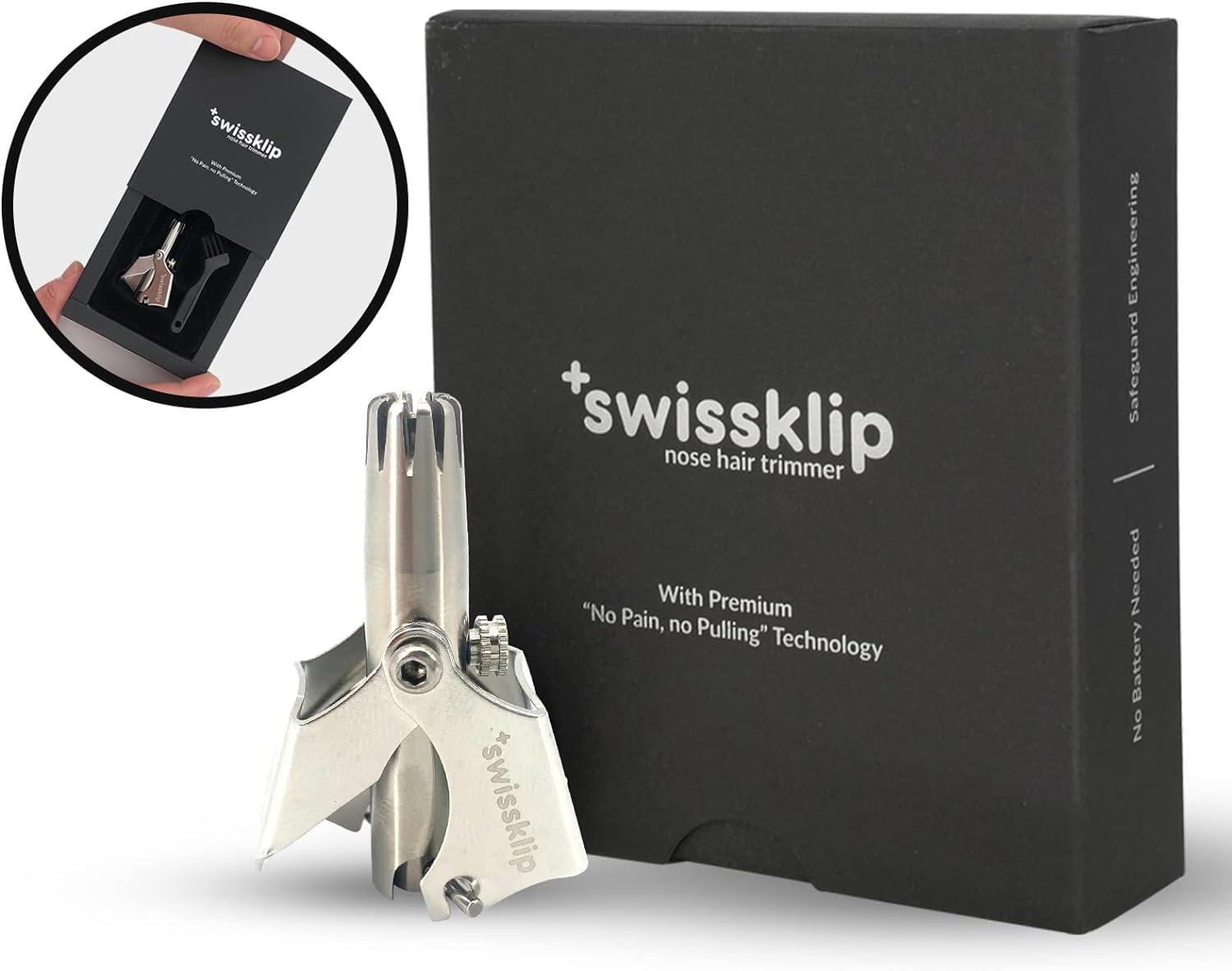 Swissklip Swissklip Nose Hair Trimmer for Men I Manual Nose Hair Trimmer for Women I Stainless Steel Nose Hair Remover for Men & Women I Easy to Use Ear Hair Trimmer I Keep Your Nose Neat and Clean! (2)
