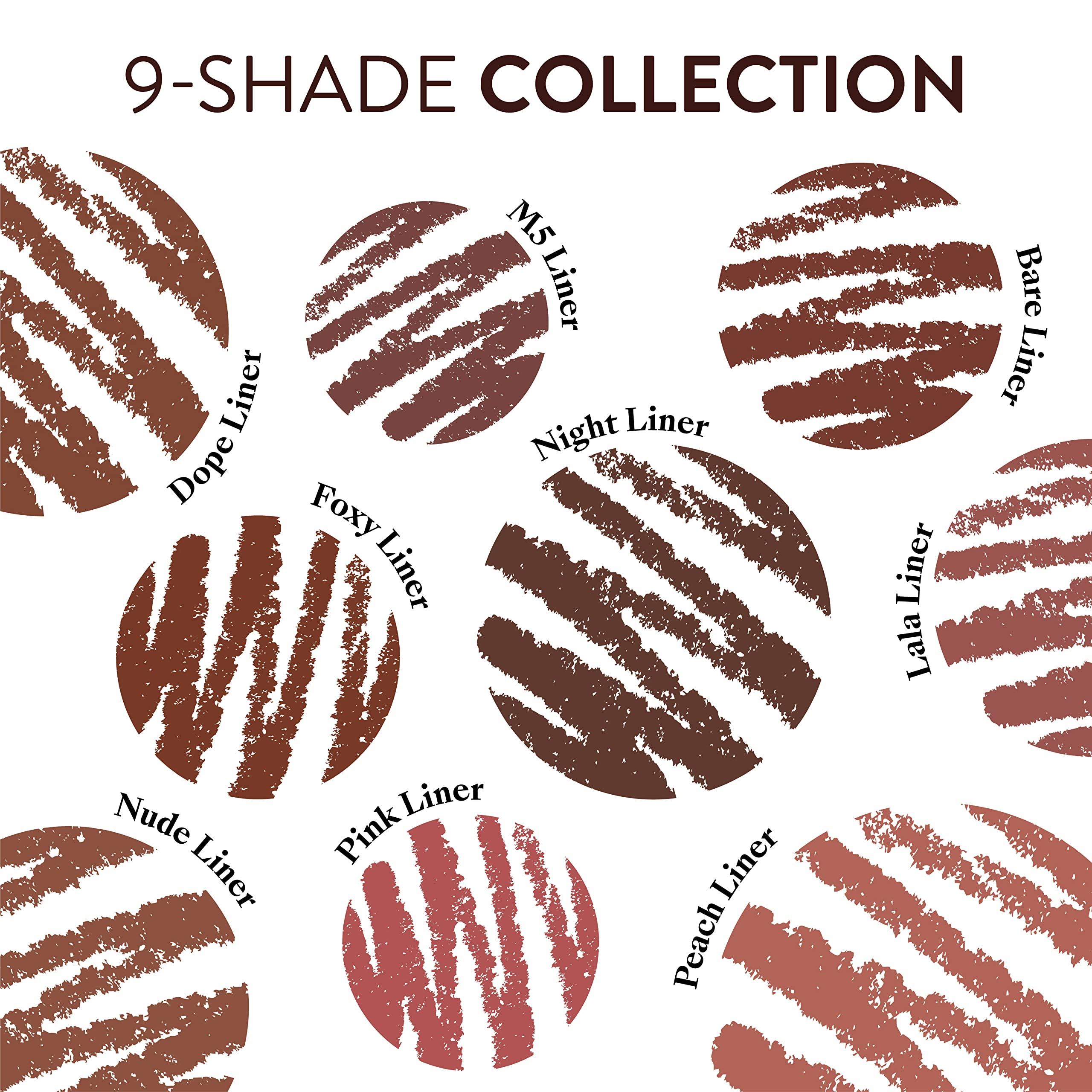 Mented Mented Cosmetics Lip Liner for Women, Dark Brown Lipliner Lip Pencil, Waterproof Lipliner, Vegan + Cruelty Free Makeup, Pretty in Pink