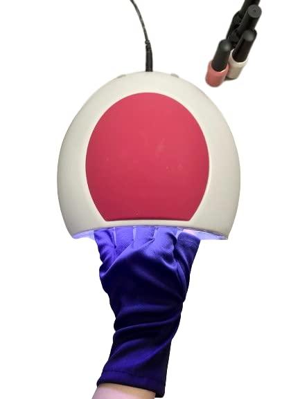 Generic Premium UV Gloves for Gel Manicure Nail Lamps, Anti UV Skincare, UV Light Protection Fingerless Gloves, Protect Hands from Harmful UV Sun Rays (Black)