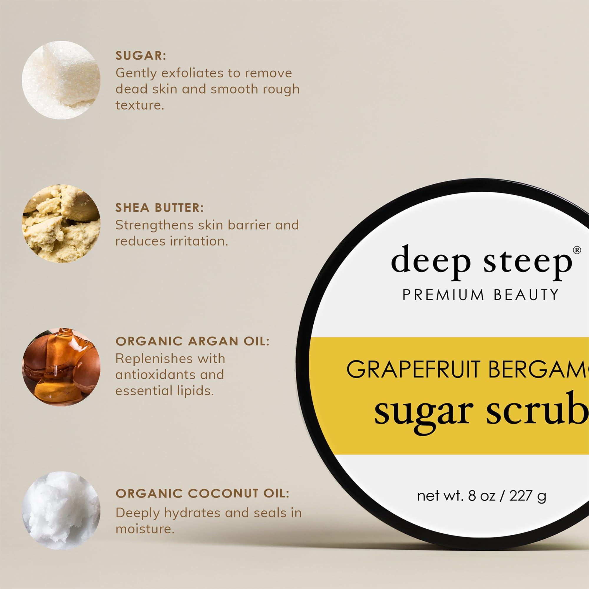 Deep Steep DEEP STEEP Brown Sugar Vanilla Sugar Scrub, 8 OZ