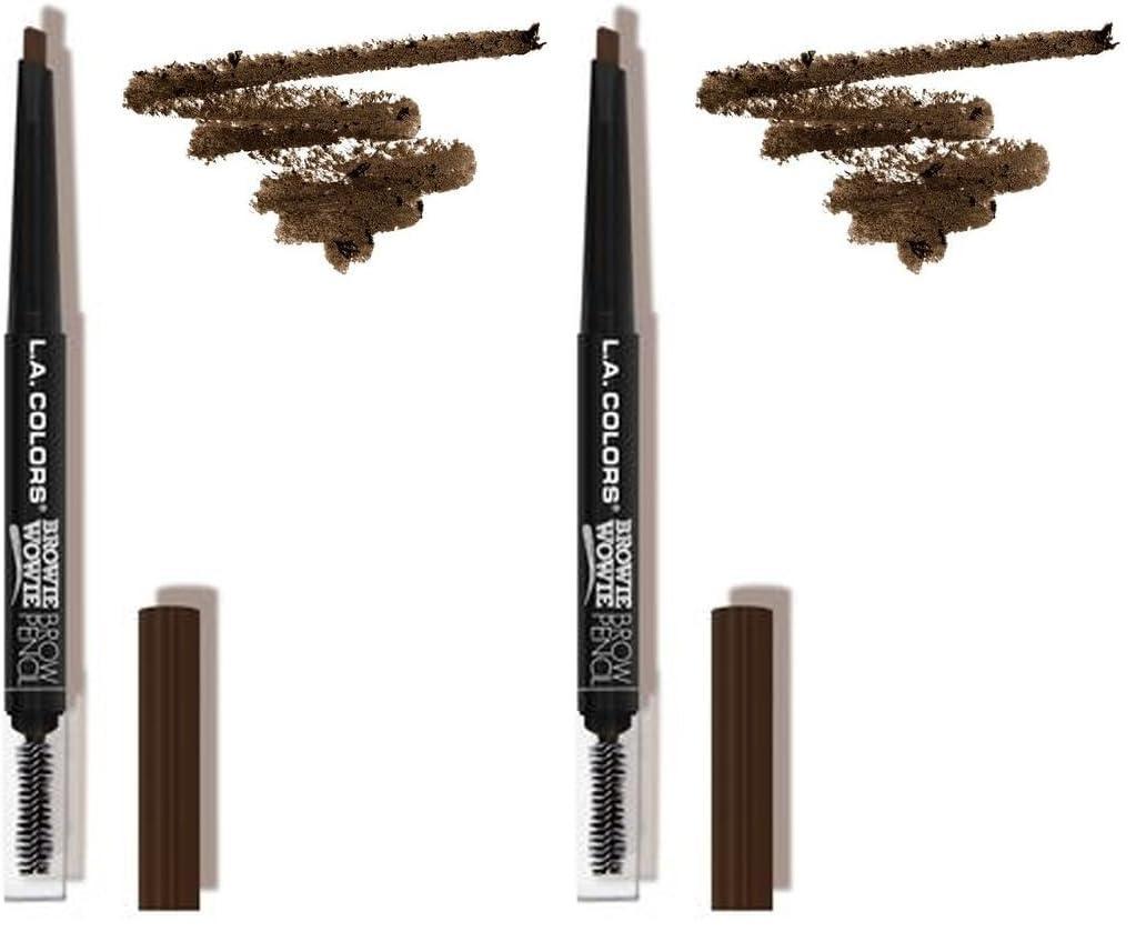 L.A. COLORS L.A. COLORS Browie Wowie Brow Pencil, Warm Brown CBP404 (Pack of 2)
