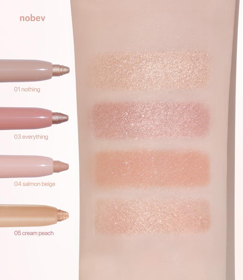 Nobev Under Eye Master 10 colors (03 everything) | Smooth Long Lasting Dual Tip Highlighter for Your Under Eye | Korean Aegyo Sal Eye Shadow