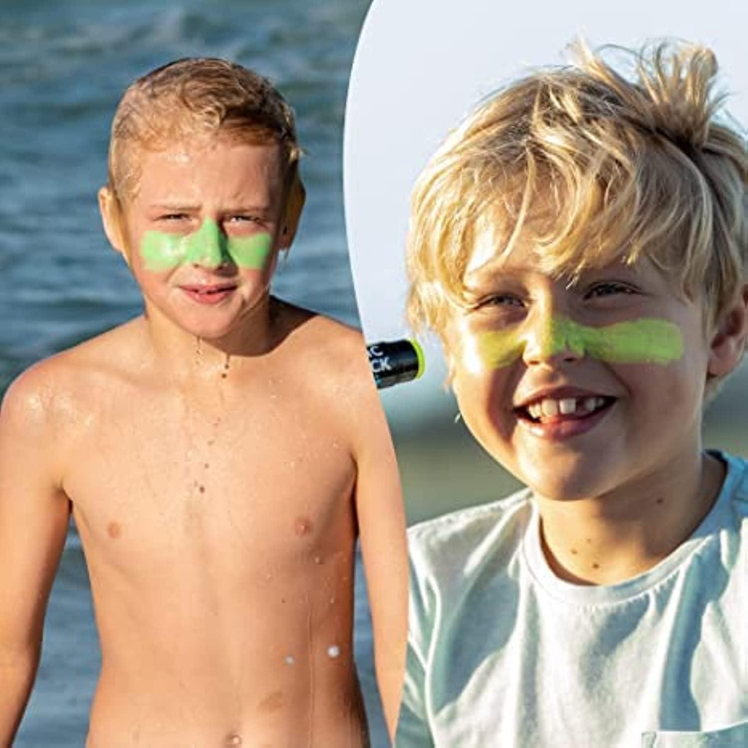 Sun Zapper Sun Zapper Zinc Oxide Mineral Sunscreen Stick  SPF 50+ Water Resistant  4-Pack (Pink, Blue, Green, Yellow) Rainbow Pack  For Face & Body  Made in Australia