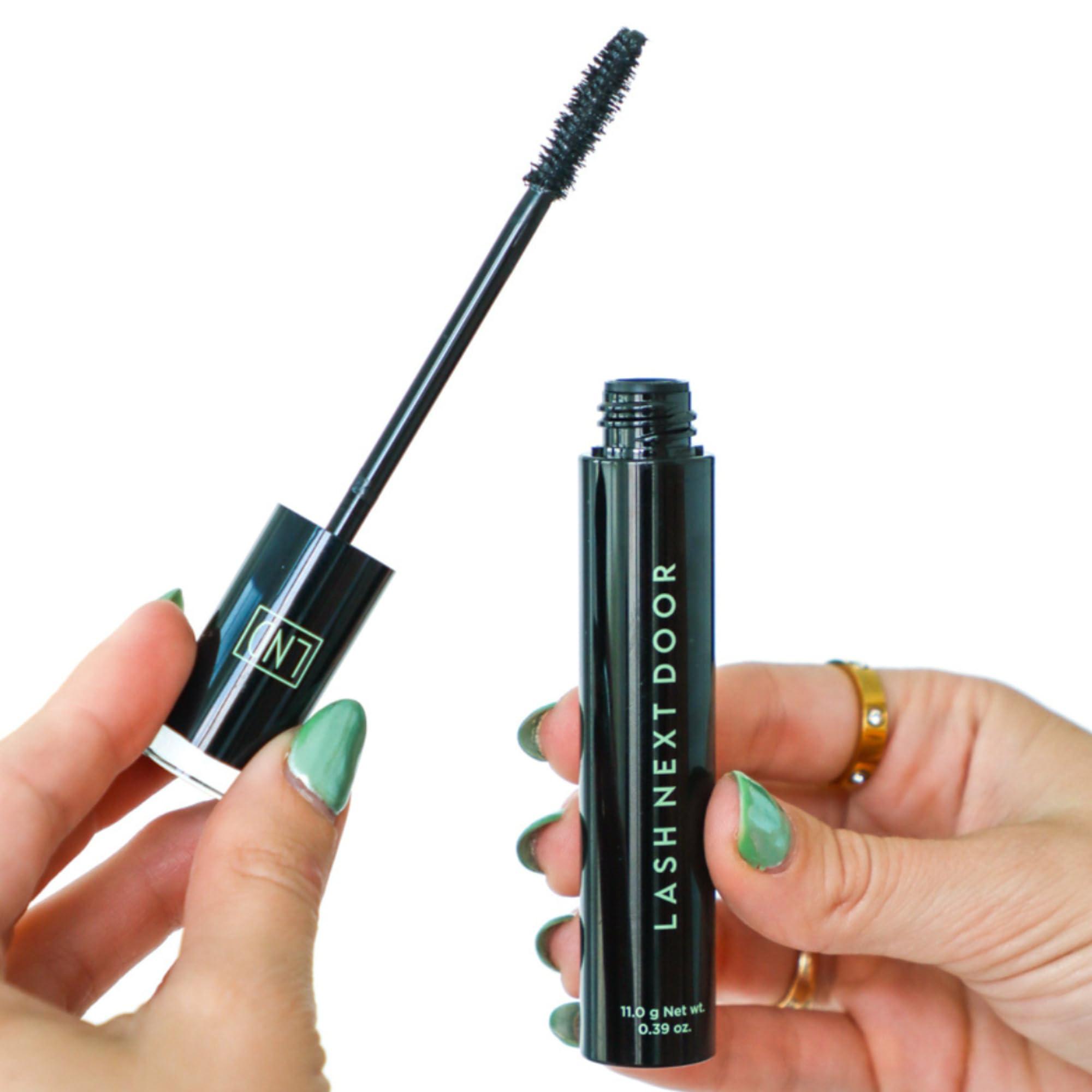 LASH NEXT DOOR Lash Next Door Water Resistant Mascara Black Volume and Length - No Clump Volumizing Mascara for Thickening and Lengthening - Smudge Proof Lashes by Brooklyn and Bailey (1 Pack)