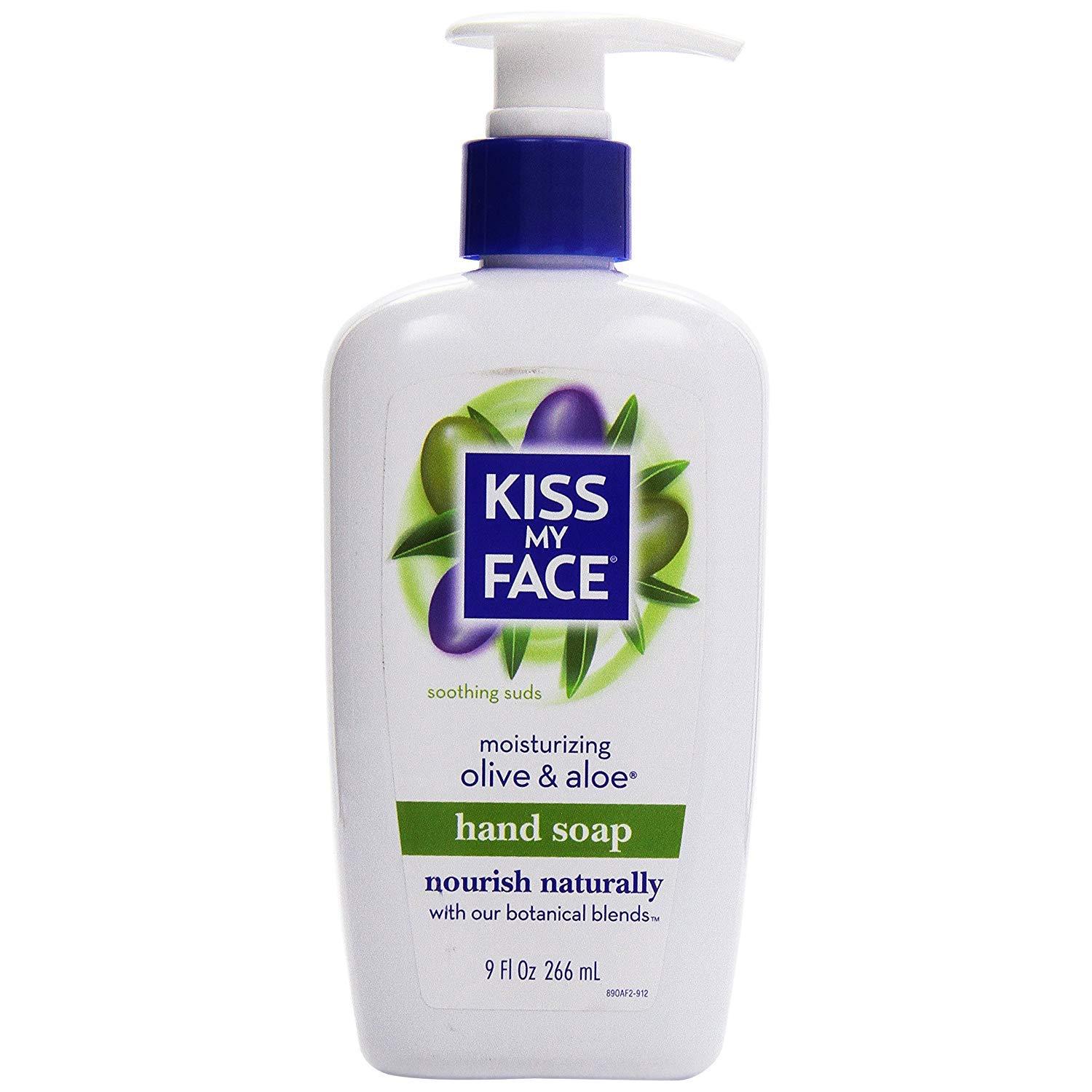 Kiss My Face Kiss My Face Moisturizing Hand Soap, Olive & Aloe 9 oz (Pack of 4)