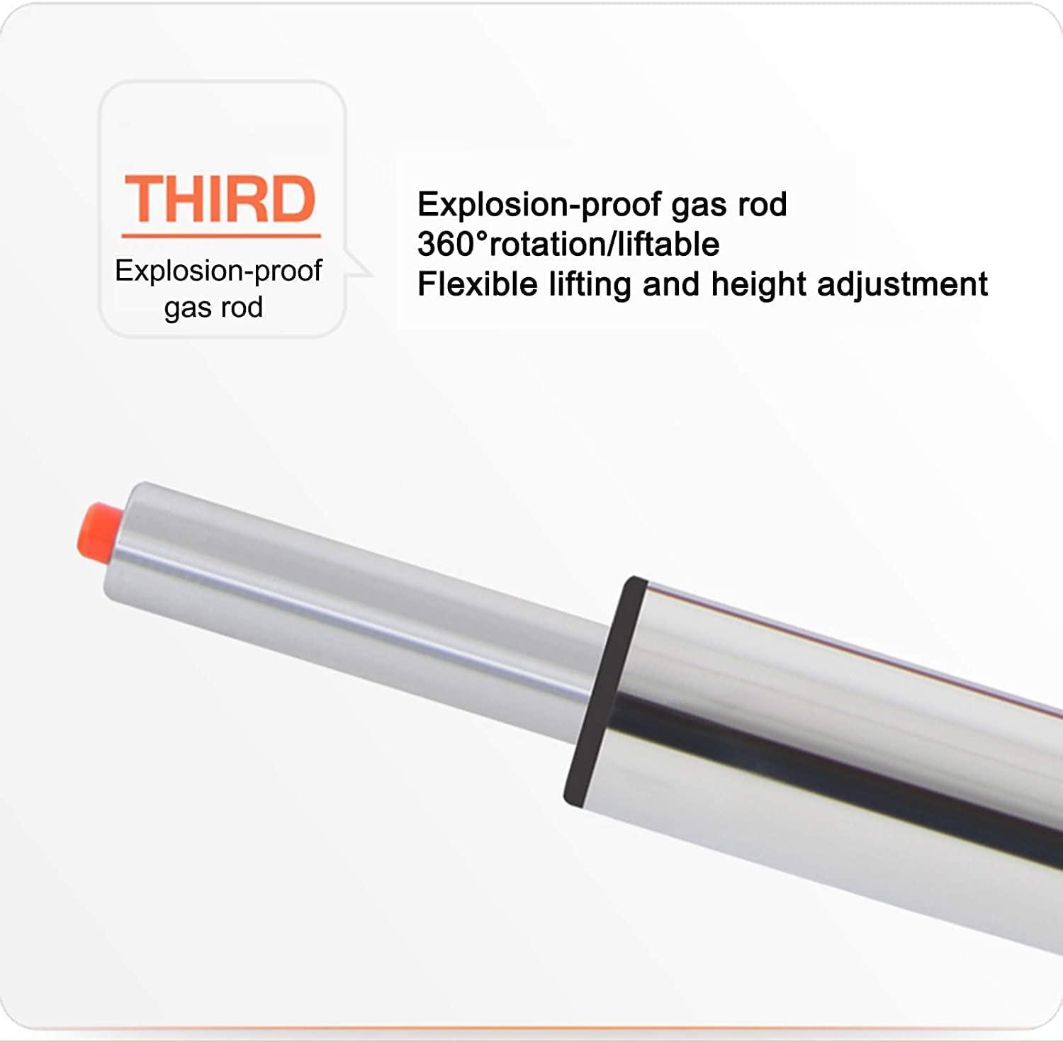 SOVORM Rolling Stools Stool on Wheels Chair Height of Adjustable Rolling Stools Pu Leather Beauty Salon Round Stool, Height Adjustable Hydraulic Rolling Rolling Stool (Blue) The New