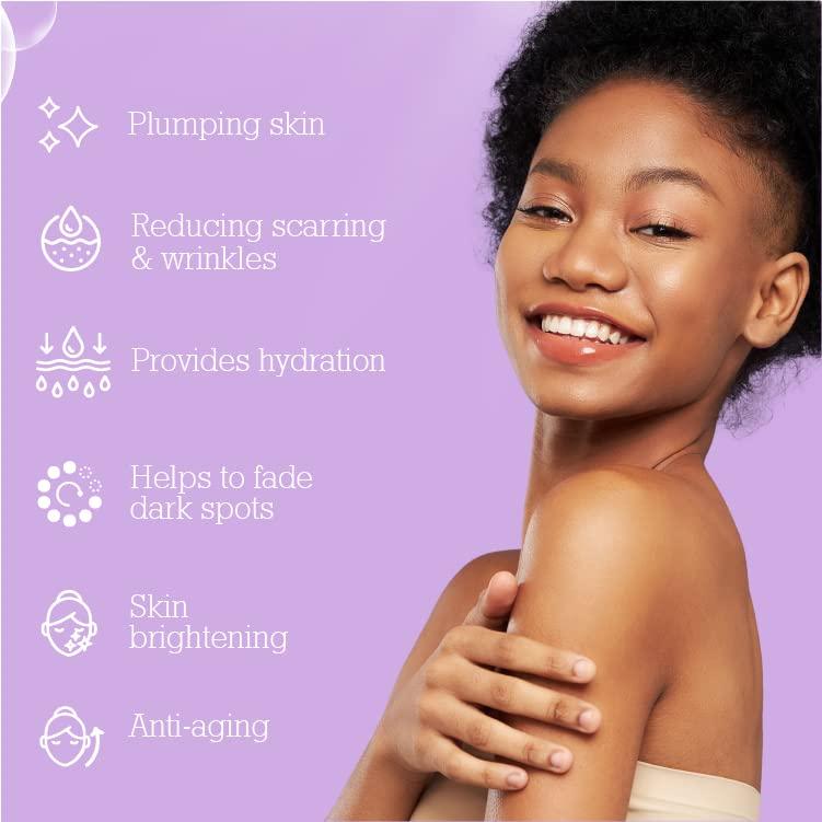 Koji White Koji White Kojic Acid & Collagen Skin Brightening Soap for Face & Natural Glowing Skin - Moisturizer, Body Cleansing Bar, Reduce the Appearance of Wrinkles, Vegan, Paraben-Free, 2.82 oz (2 Bars)