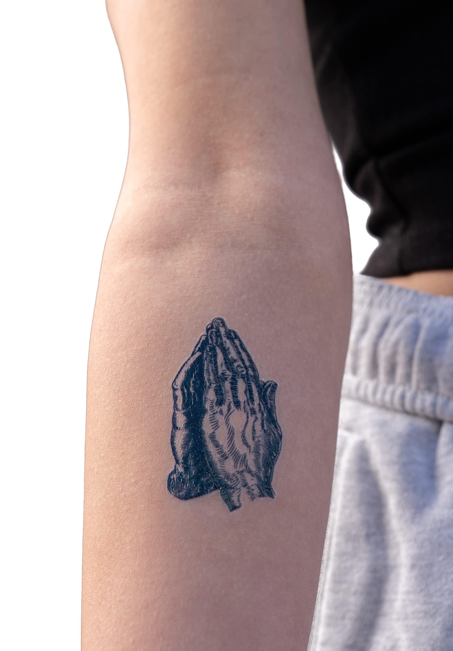 Thug Ink Thug Ink Temporary Tattoos - Volume I - 10 Temporary Tattoos ~ Face Tattoos ~ Teardrop, Cross, Praying Hands, etc. ~ Thug Life ~ Fake Tattoos ~ Water-transfer Tattoos