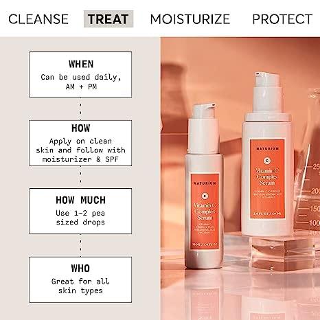 Naturium Naturium Vitamin C Complex Face Serum Jumbo, Anti-Aging Facial Treatment with Hyaluronic Acid & Vitamin E, 2 oz