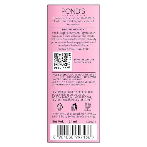 Pond\'s Pond\'s Bright Beauty Serum with 12% Gluta-Niacinamide Complex, 14ml