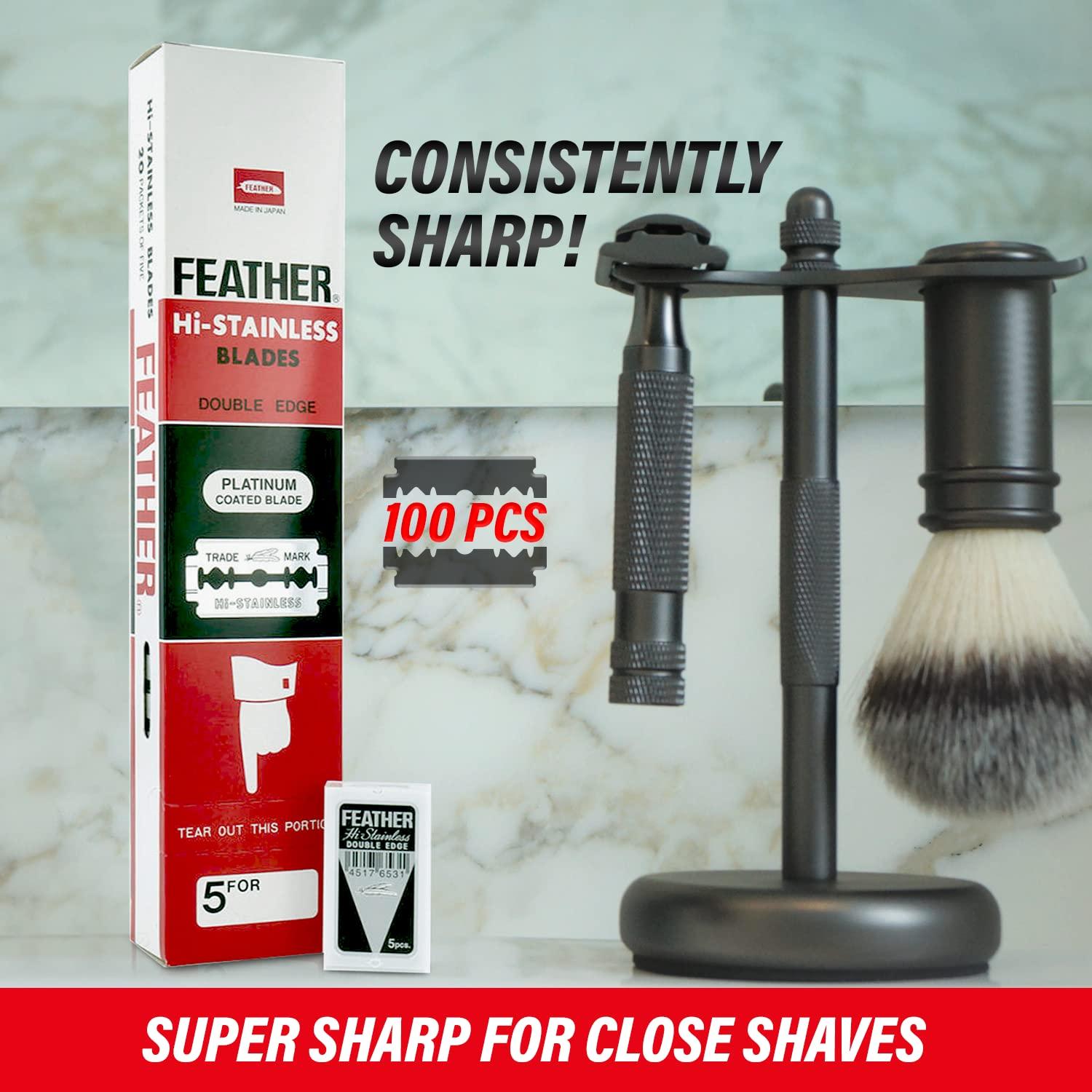 Feather Feather Double Edge Safety Razor Blades 100 Count