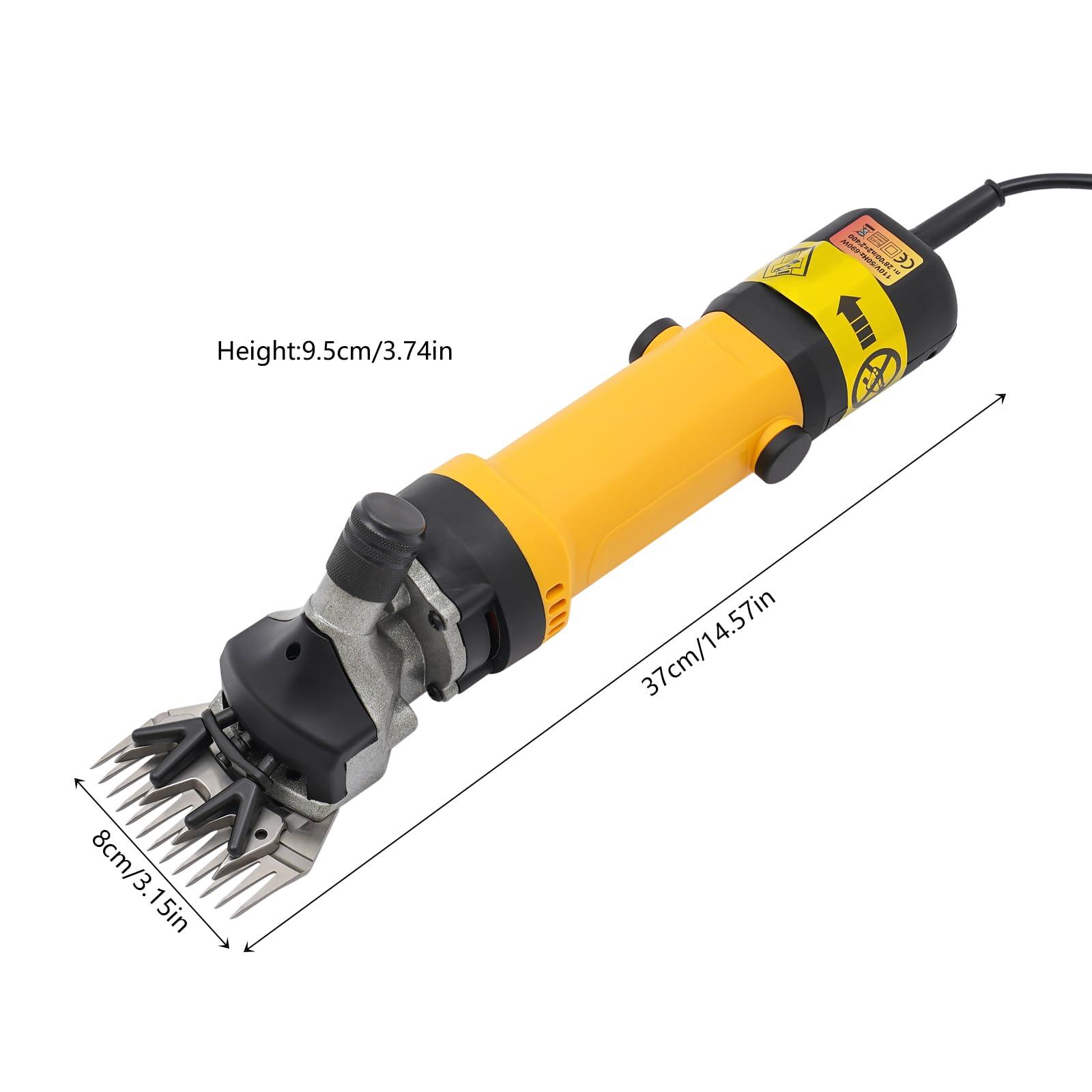 DilraTal DilraTal Portable Electric Shearing Clippers with Adjustable Speed 690W Professional Sheep Shears with Support Bracket for Shaving Fur Wool in Sheep Goats, 2800RPM 110V 50Hz