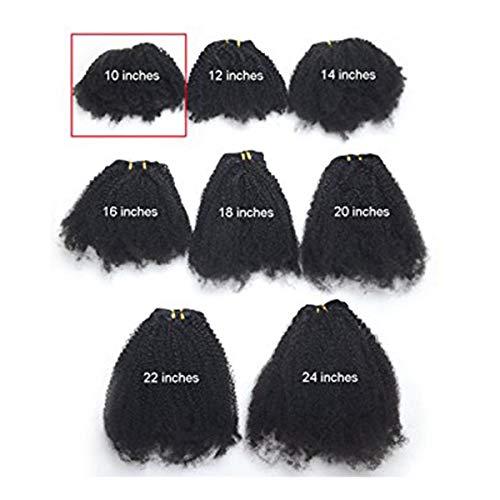 Loxxy Loxxy Afro Kinky Curly Clip In Hair Extensions Natural Black Hair Clip Ins Virgin 3C 4A Clip In Hair Extensions For African Black Women 8A Grade Kinkys Curly Human Hair Clip Ins 10 Inch