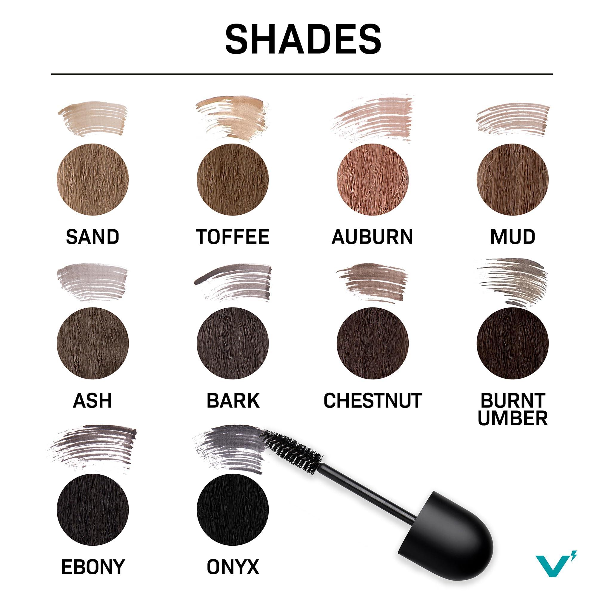 VOLT VOLT Grooming Instant Beard Color ECO 2 Pack Refill - Smudge and Water Resistant Quick Drying Brush on Color for Beards, Mustaches, and Eyebrows, Onyx (Black)