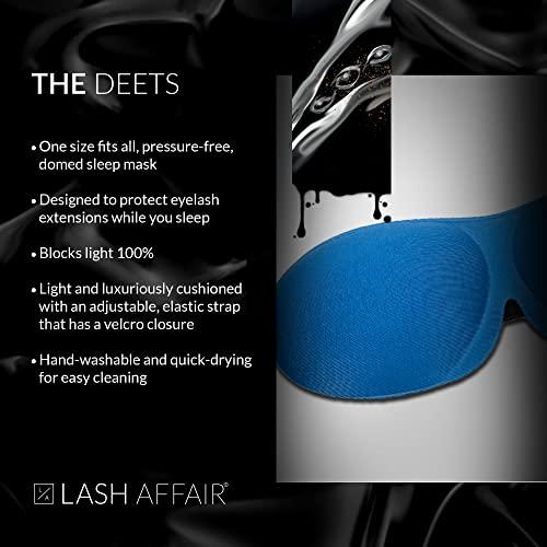 Lash Affair Lash Affair 3D Eye Mask for Sleeping Eyelash Extensions, Lash Protector Cupped Molded Night Sleep Mask, Contoured Mask Eye Cover, Comfortable and Lightweight, Light Blue