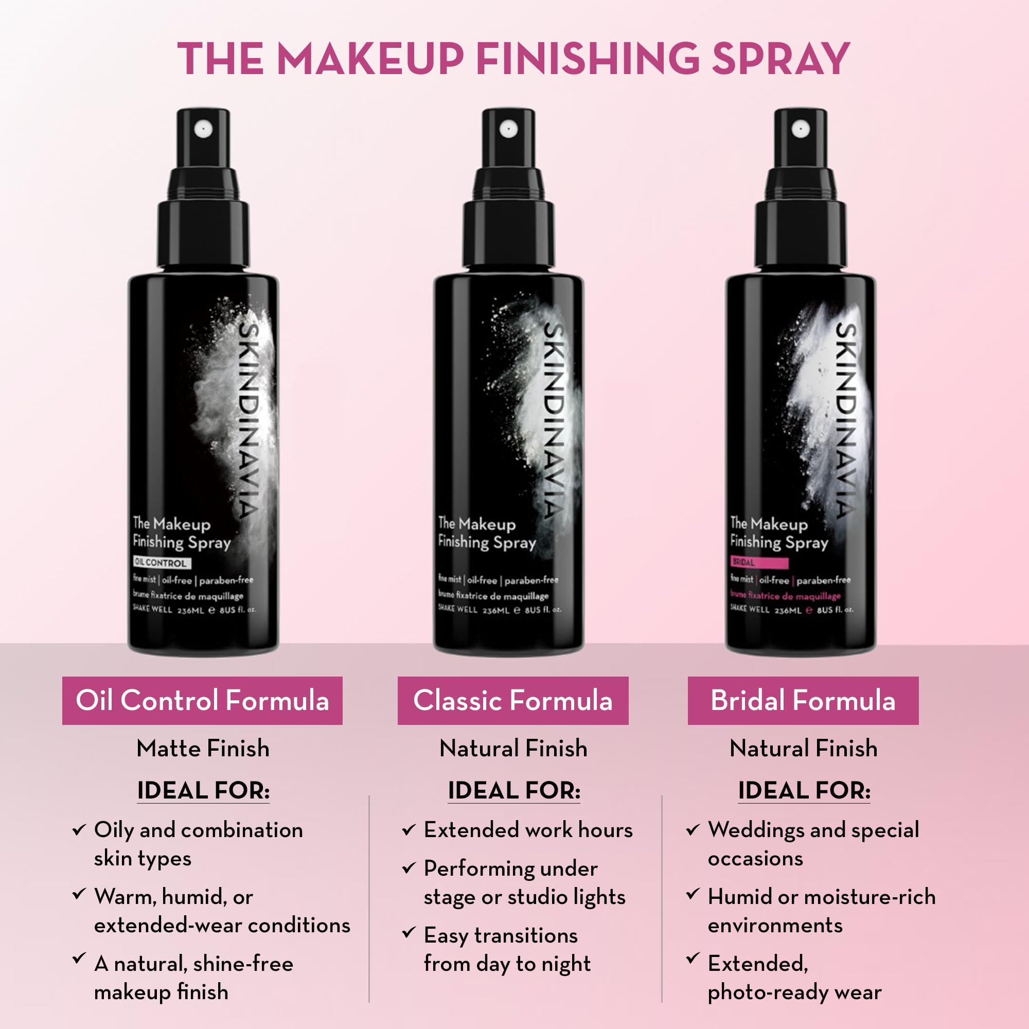 SKINDINAVIA Skindinavia The Makeup Finishing Spray, Bridal Setting Spray, Temperature-Control for All-Day Wear, Long-Lasting Up to 16+ Hours, Heat-Resistant & Waterproof, Wedding Day, Bridal Shower Gift (4 Oz)