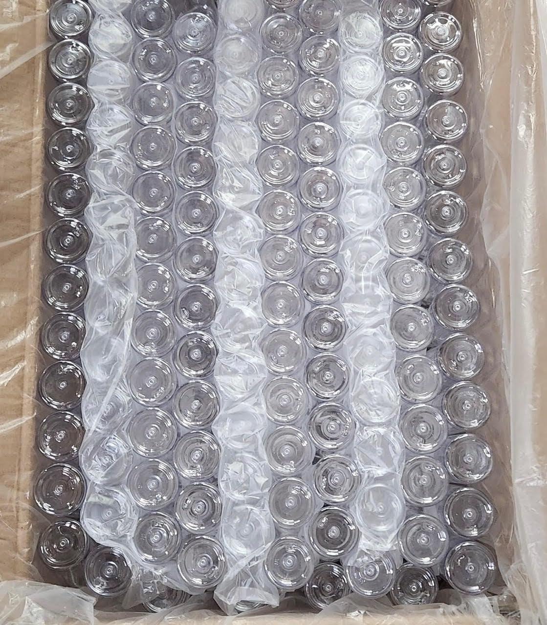 Generic 4oz Clear PET Plastic Bottles Refillable Cosmetic Travel Containers for Shampoo, Lotions, Cream and More - BPA Free- Case of 580