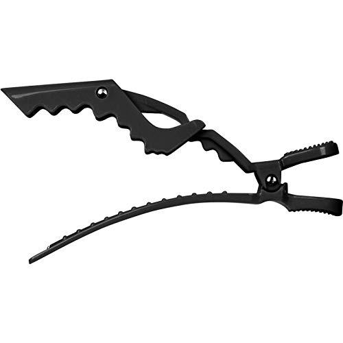 Cala Cala Black croc hair clips 4 count, 4 Count