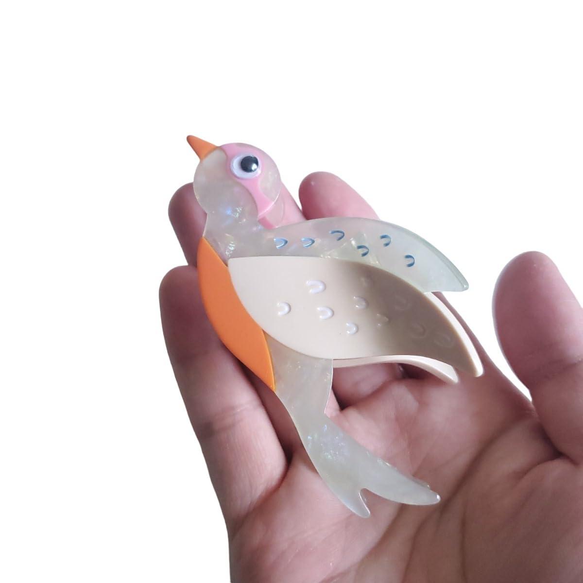 Clip Sugar Bird Hair Clip,Acetate Claw Clips,Hair Clips for Women